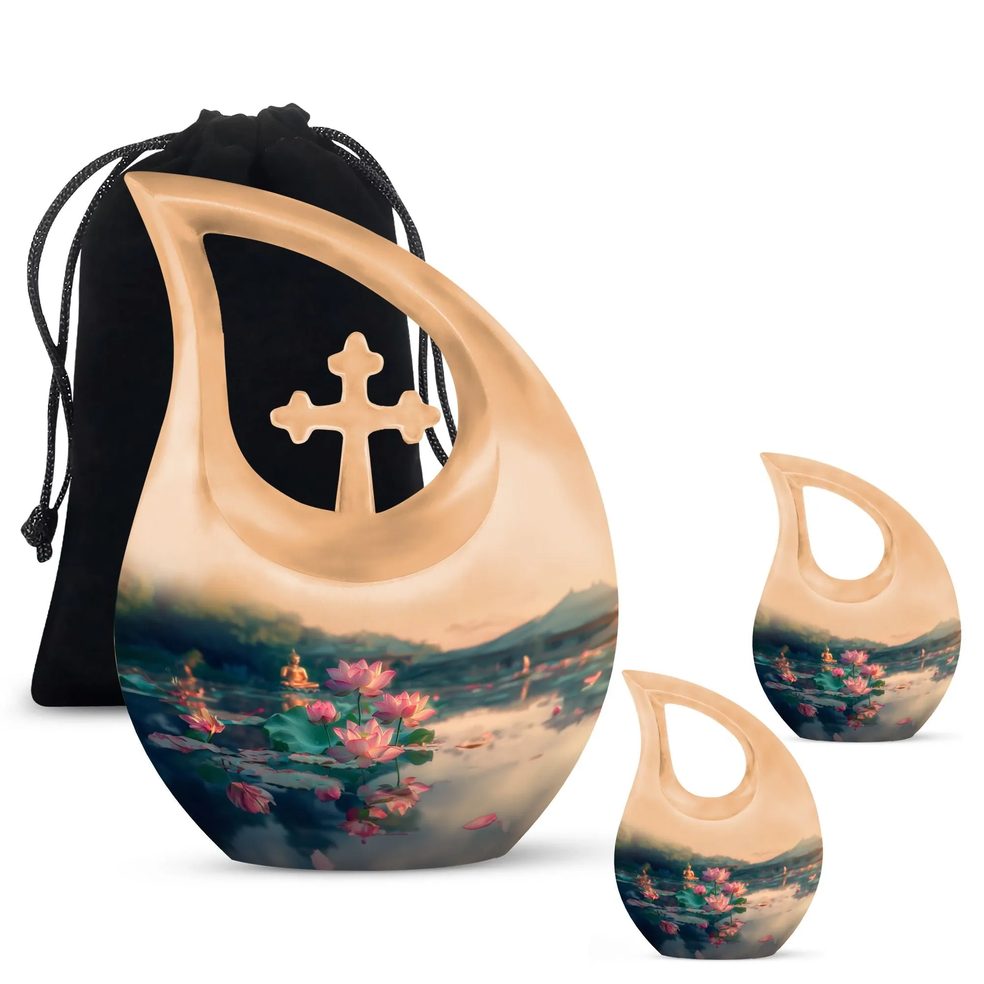 Lotus Cremation Urn :Cremation Urn For Human Ashes