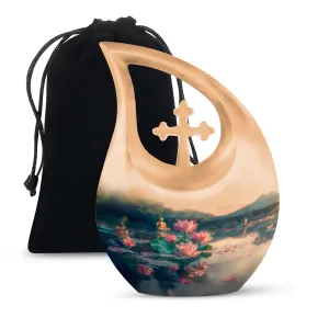 Lotus Cremation Urn :Cremation Urn For Human Ashes