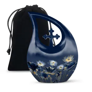 Lotus Urn , Keepsake Cremation Memorial Urn For Human Ashes