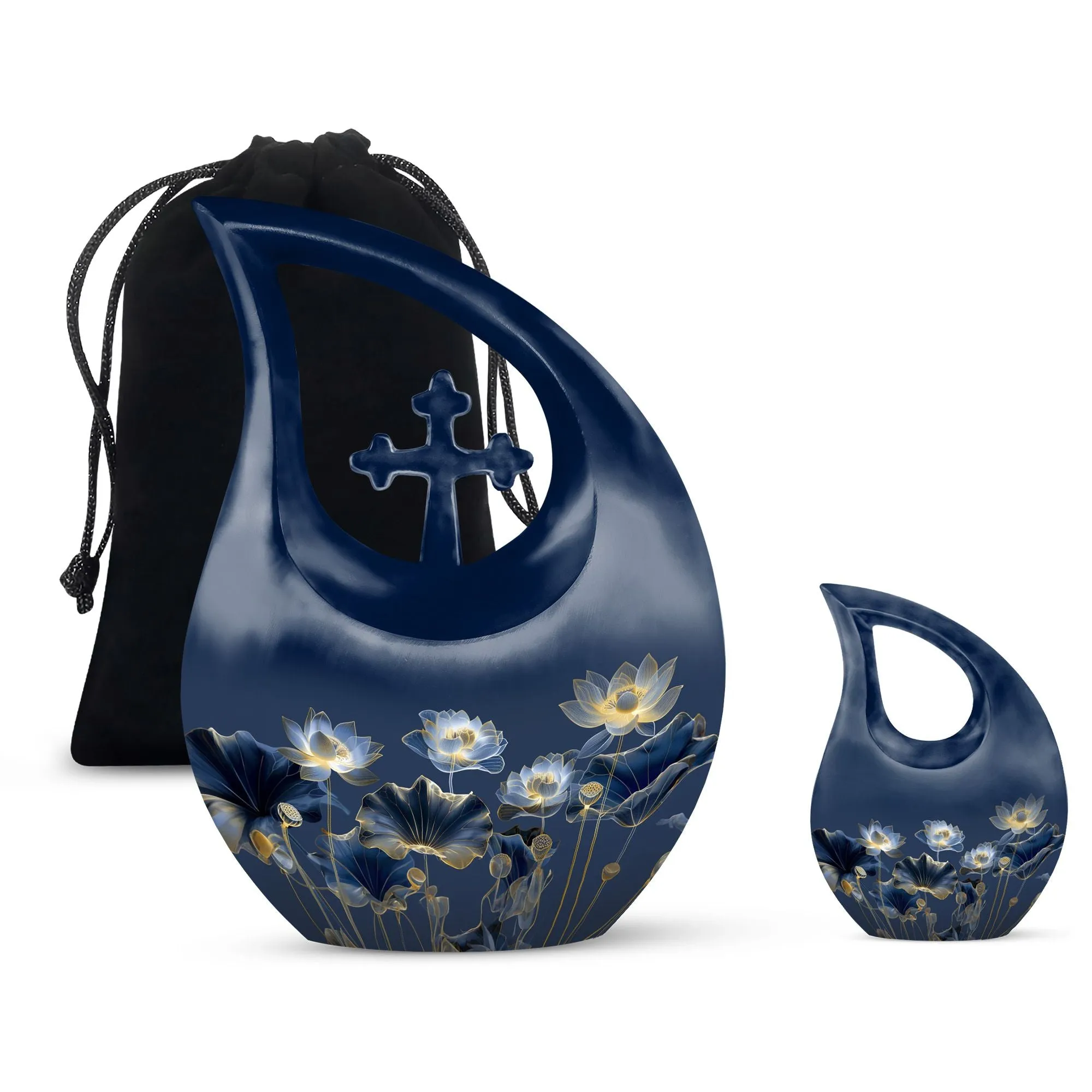 Lotus Urn , Keepsake Cremation Memorial Urn For Human Ashes