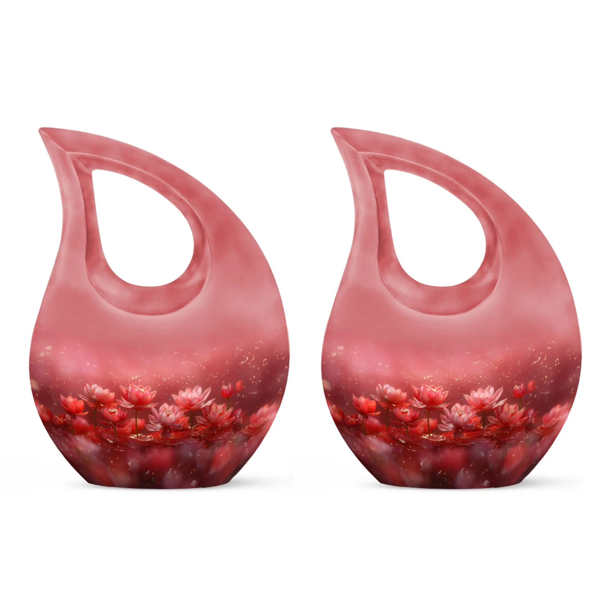 Lotus Urn - Medium Size Memorial Cremation Urn For Human Ashes