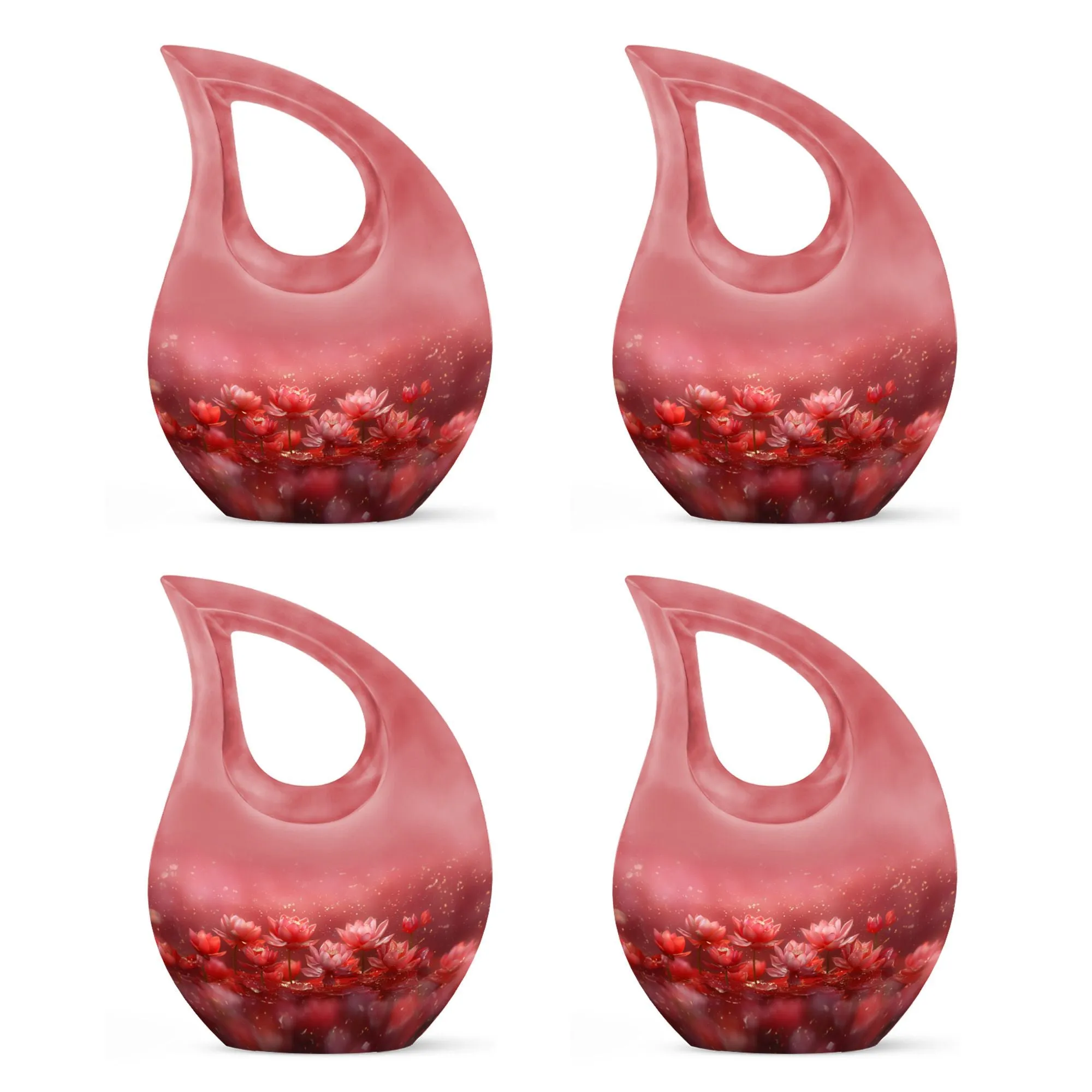 Lotus Urn - Medium Size Memorial Cremation Urn For Human Ashes