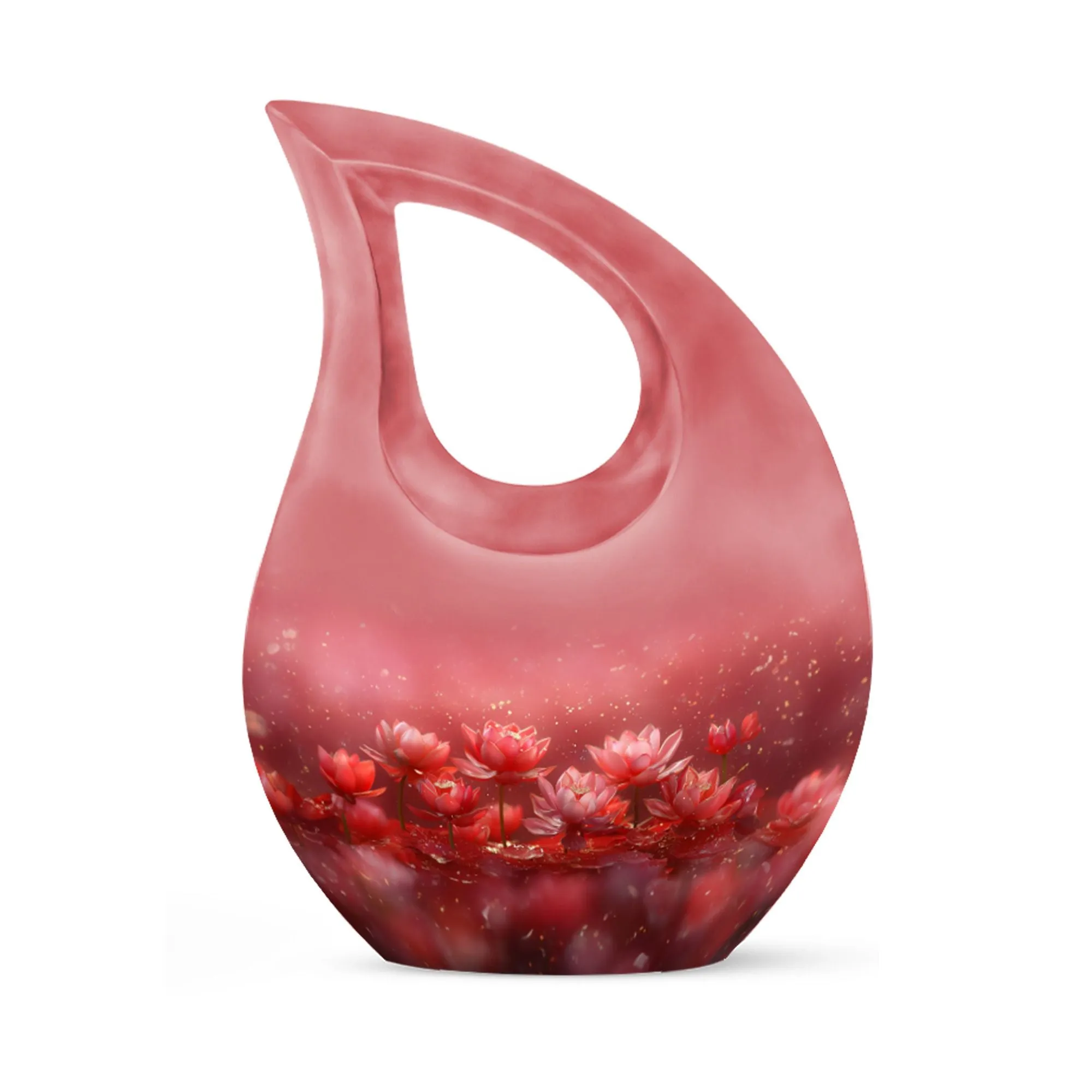 Lotus Urn - Medium Size Memorial Cremation Urn For Human Ashes