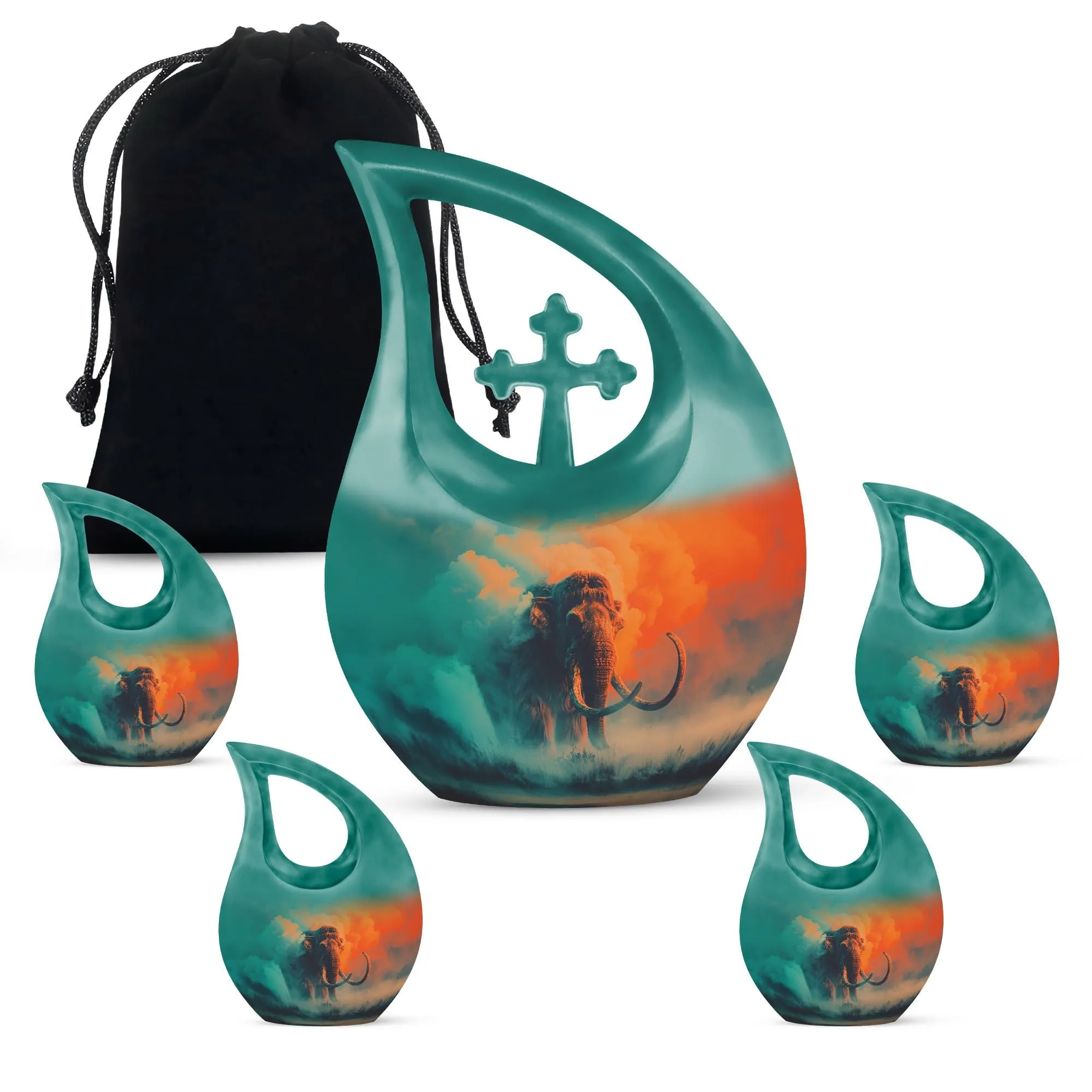 Mammoth Repose container that holds ashes beautiful urn