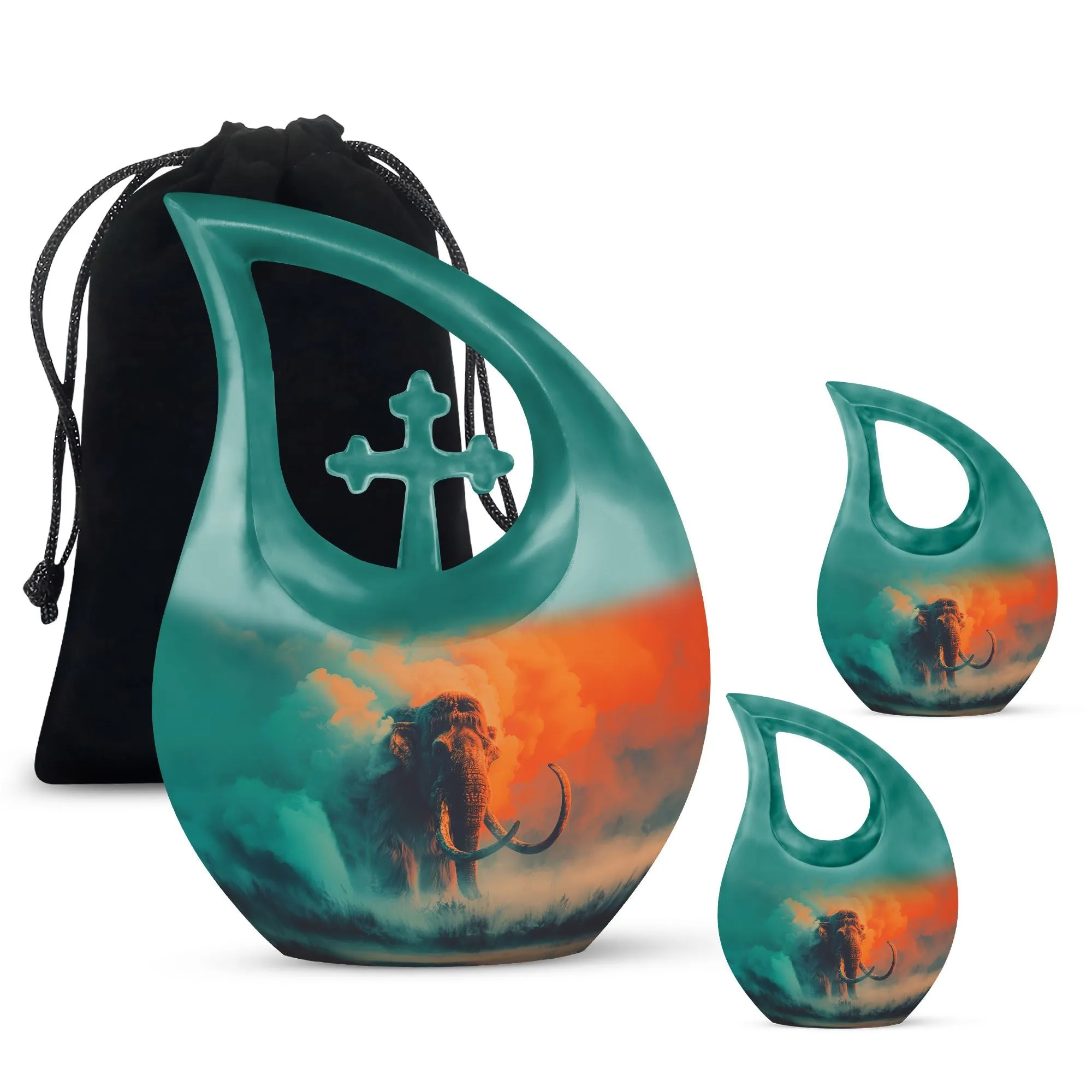 Mammoth Repose container that holds ashes beautiful urn