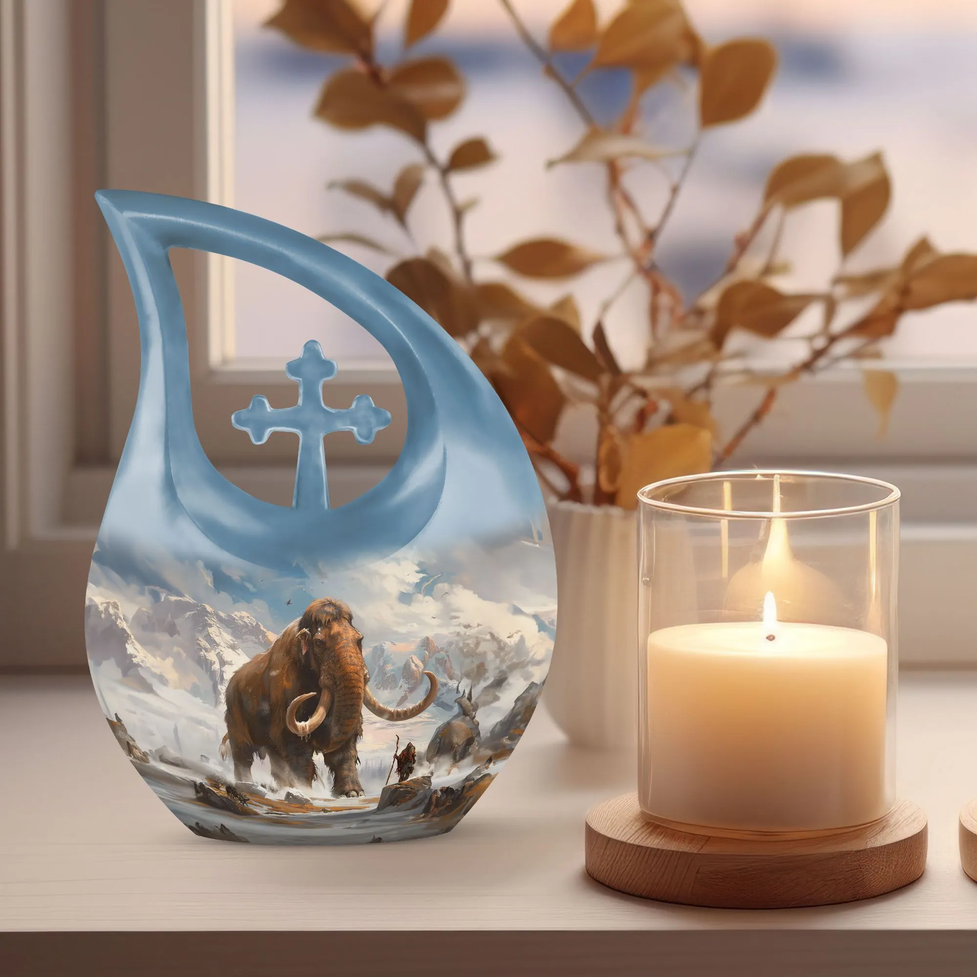 Mamoth Urn Dignified Small Cremation and Memorial Keepsake Urn
