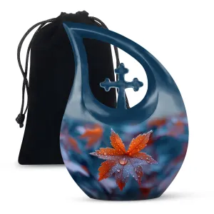 Mapple Leaf Memorial Grace memorial urn for ashes custom made urn