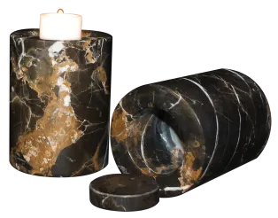 Marble Candle Holder Keepsake Urn