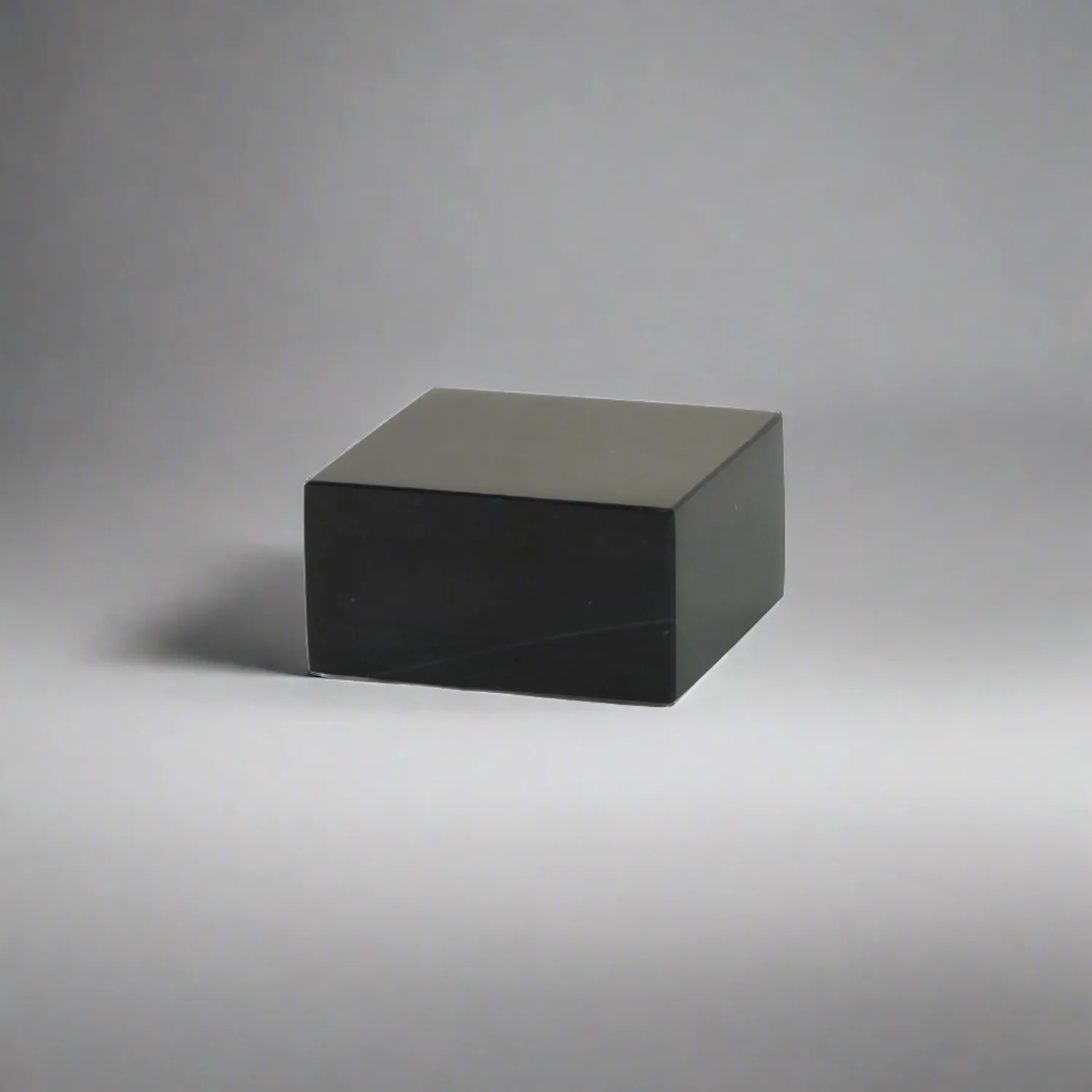 Medium Black Genuine Marble Base