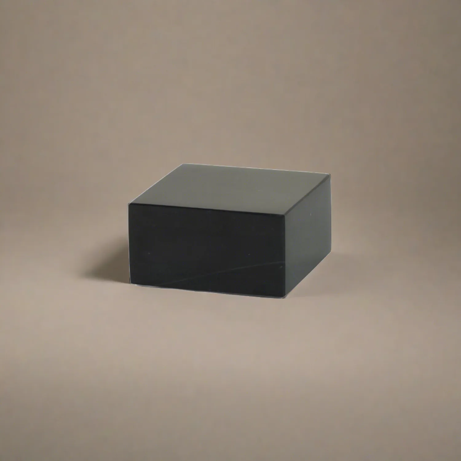 Medium Black Genuine Marble Base