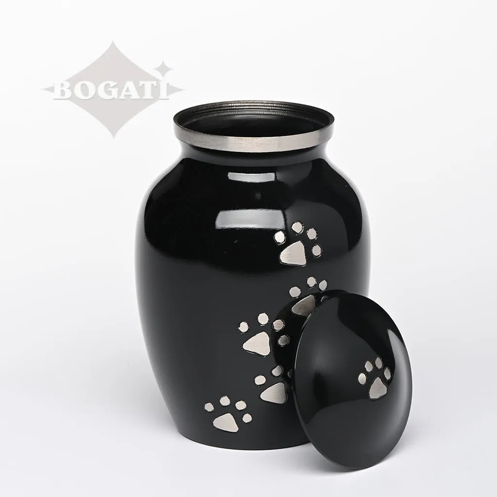 MEDIUM  Brass Pet Urn -"Paws to Heaven"