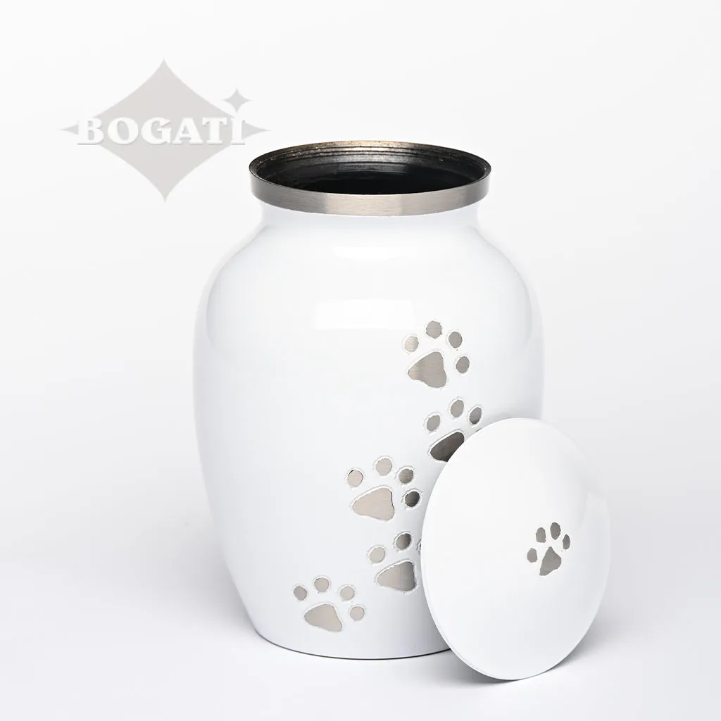 MEDIUM  Brass Pet Urn -"Paws to Heaven"