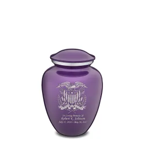 Medium Embrace Purple American Glory Cremation Urn