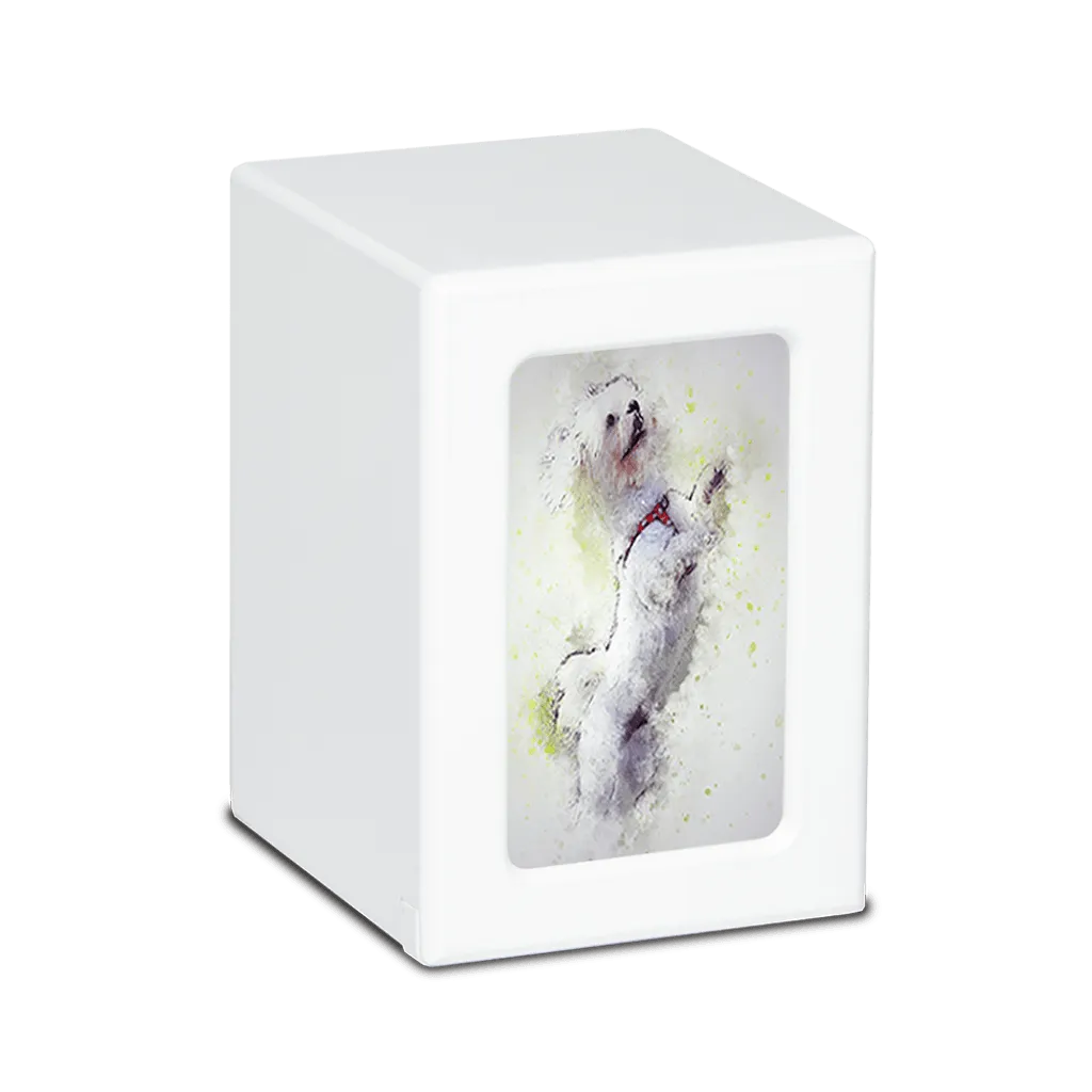 MEDIUM PY06 -White- Lhasa Apso Dog