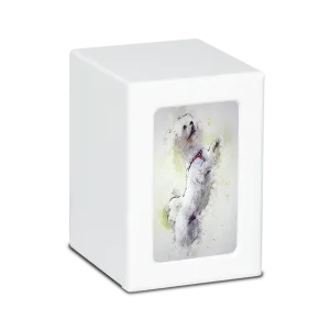 MEDIUM PY06 -White- Lhasa Apso Dog