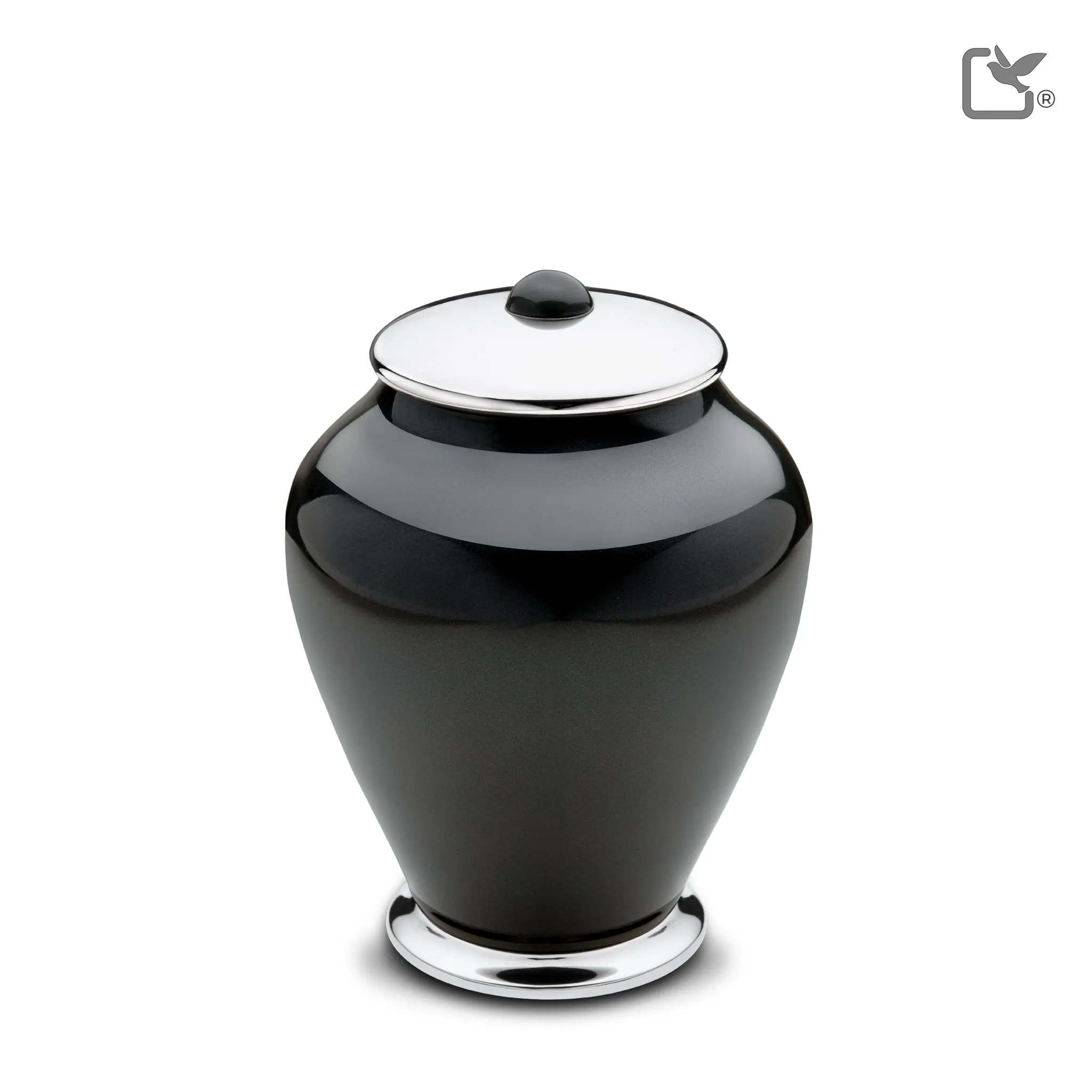 Medium Tall Simplicity Midnight Cremation Urn - COMFORT by LoveUrns