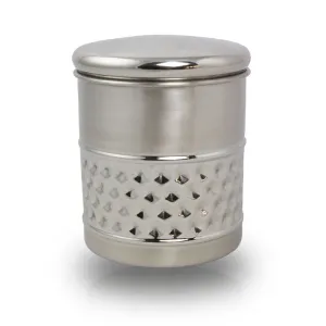 Metal Pet Cremation Urn with Diamond Band
