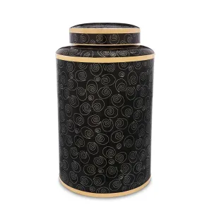Midnight Swirl Cloisonne Urn