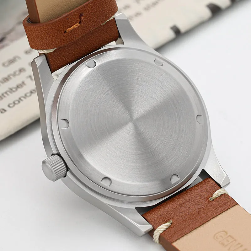 Militado 36mm D12 Sapphire Crystal Quartz Field Watch