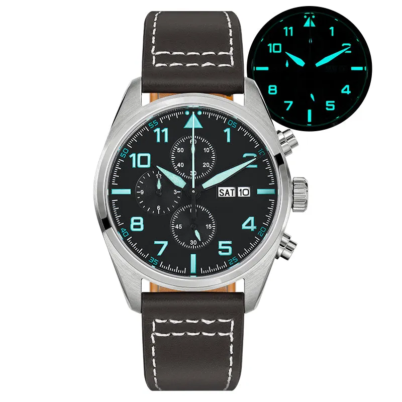Militado 39mm Chronoragph Pilot Watch ML04