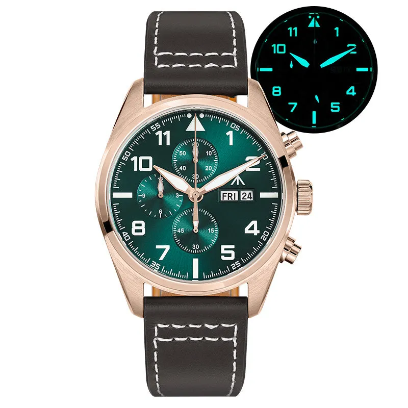 Militado 39mm Chronoragph Pilot Watch ML04