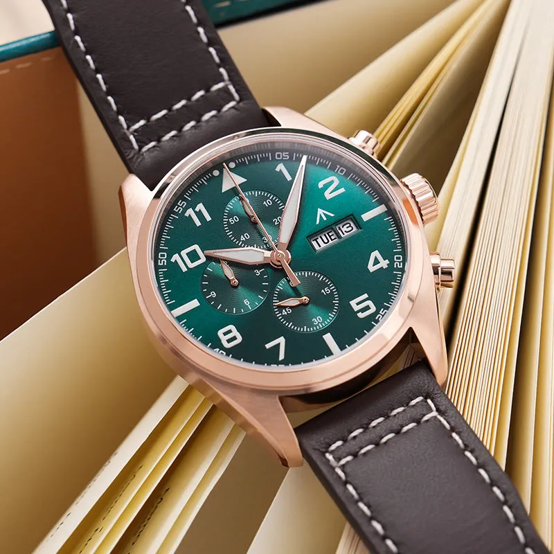 Militado 39mm Chronoragph Pilot Watch ML04