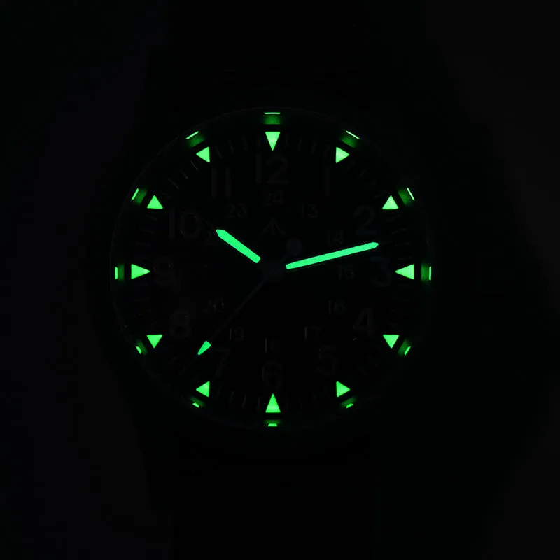 Militado Sapphire Crystal 38mm Field Watch ML05