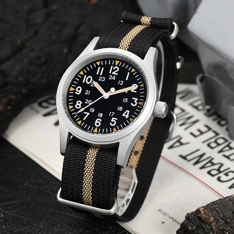 Militado Sapphire Crystal 38mm Field Watch ML05