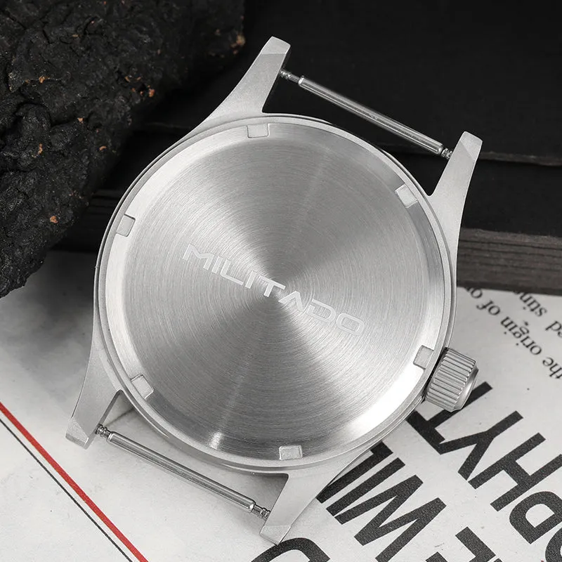 Militado Sapphire Crystal 38mm Field Watch ML05