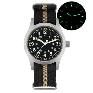 Militado Sapphire Crystal 38mm Field Watch ML05