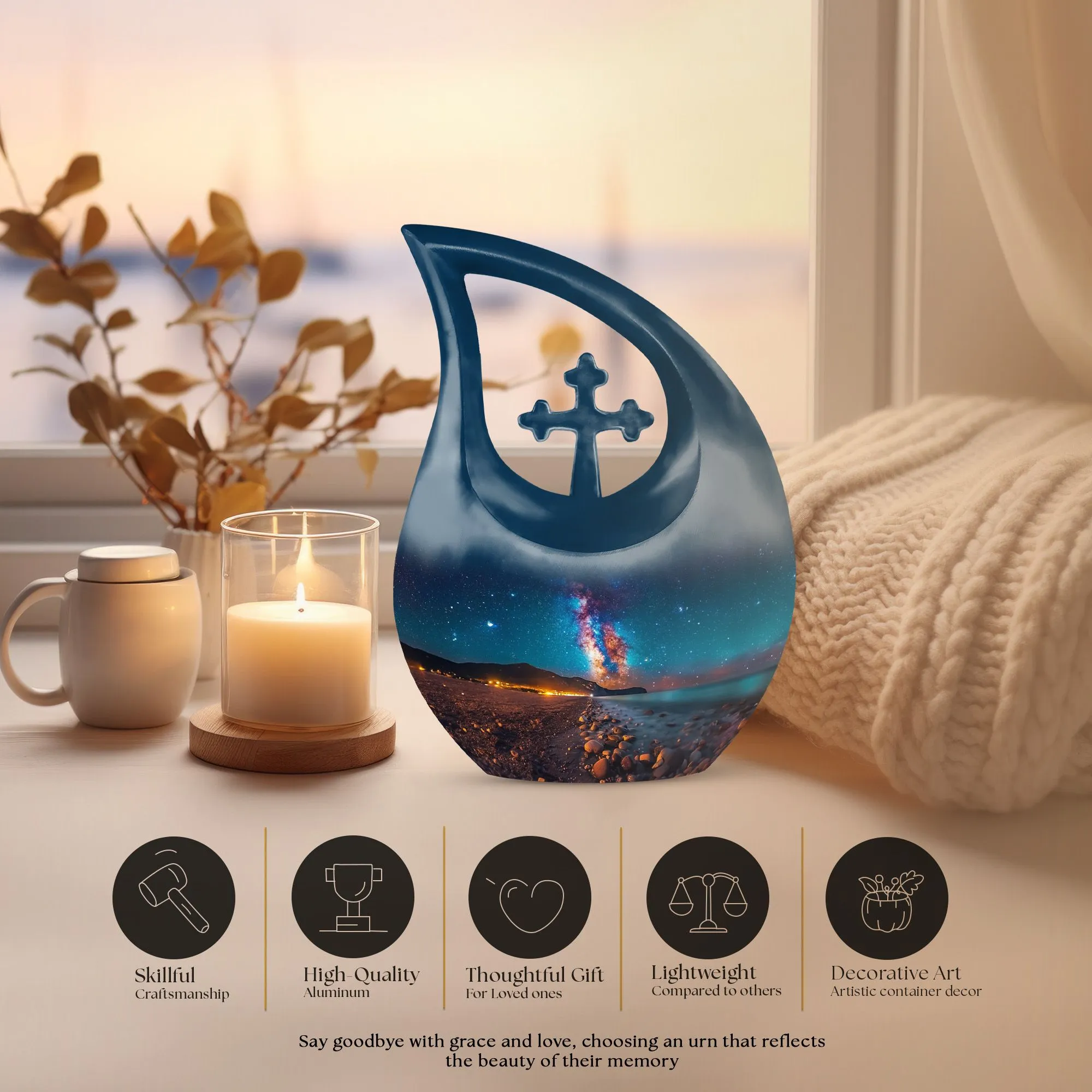 Milkyway Custom Urn for Cherished Memorials Urn For Ashes