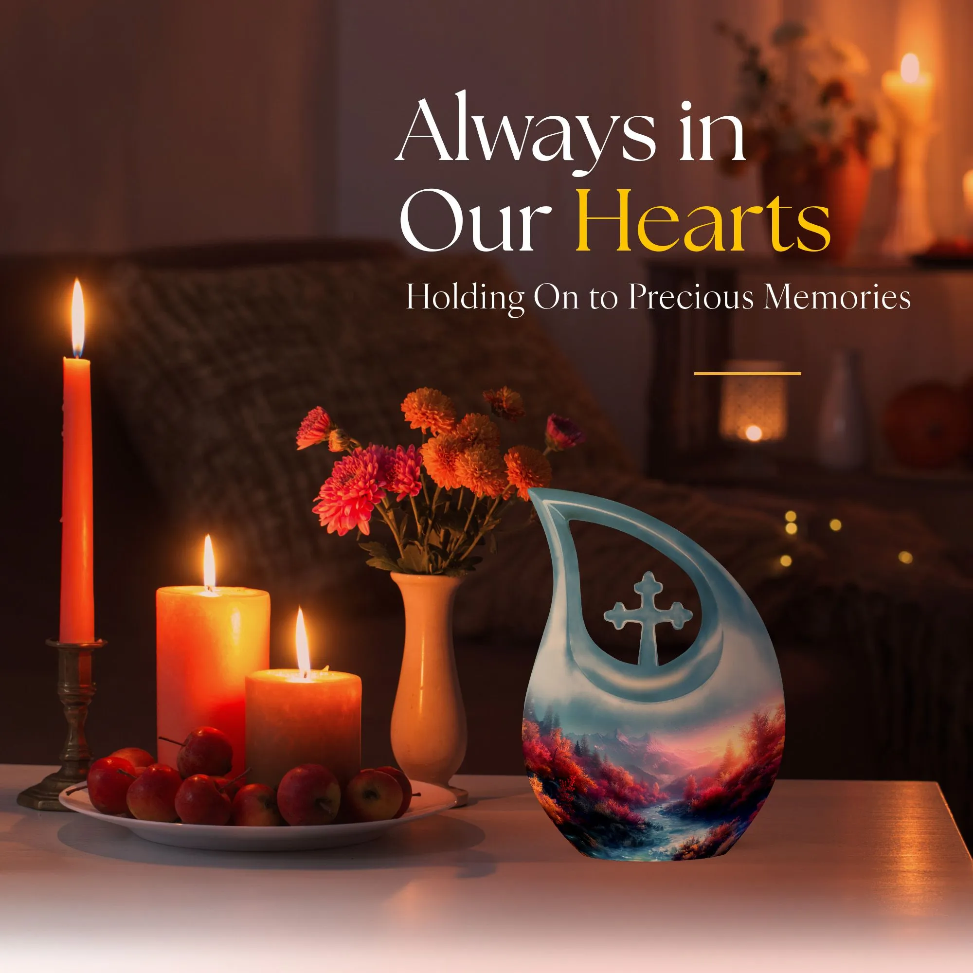 Mini Memorial Mountain Urn for Cherished Moments
