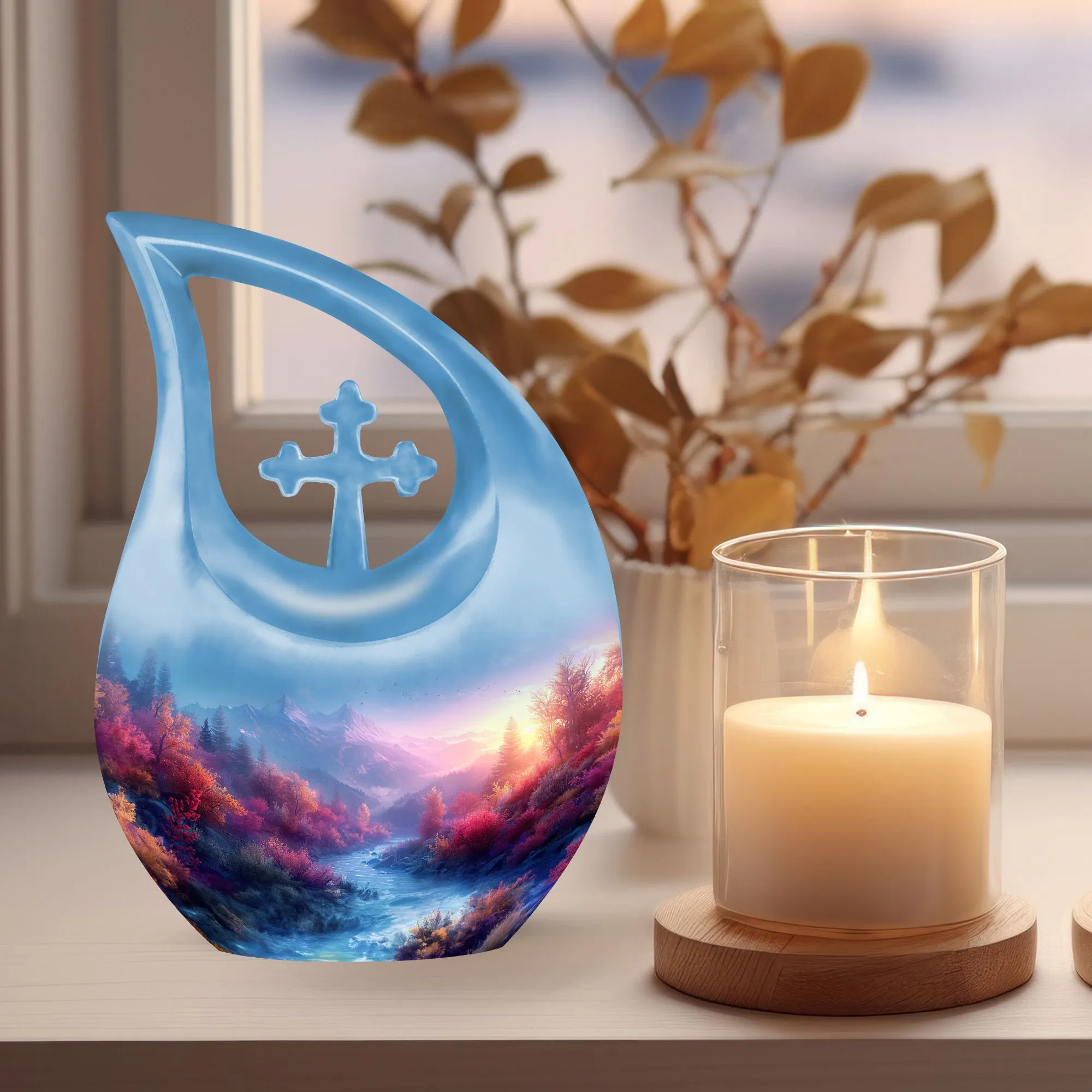 Mini Memorial Mountain Urn for Cherished Moments