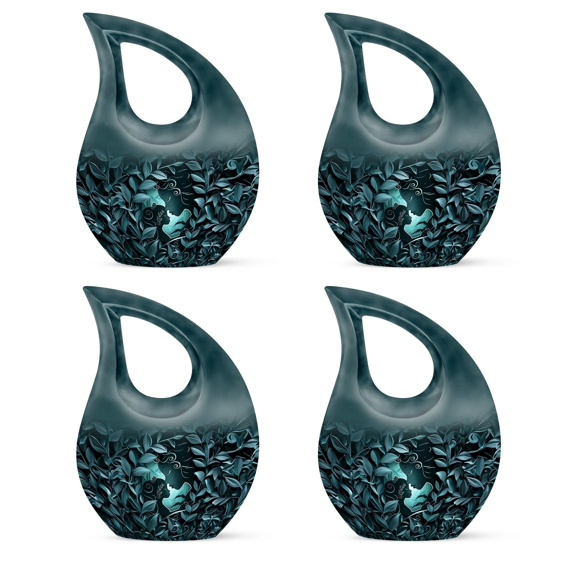 Mother Love Embrace: Aluminium Memorial Urn For Human Ashes