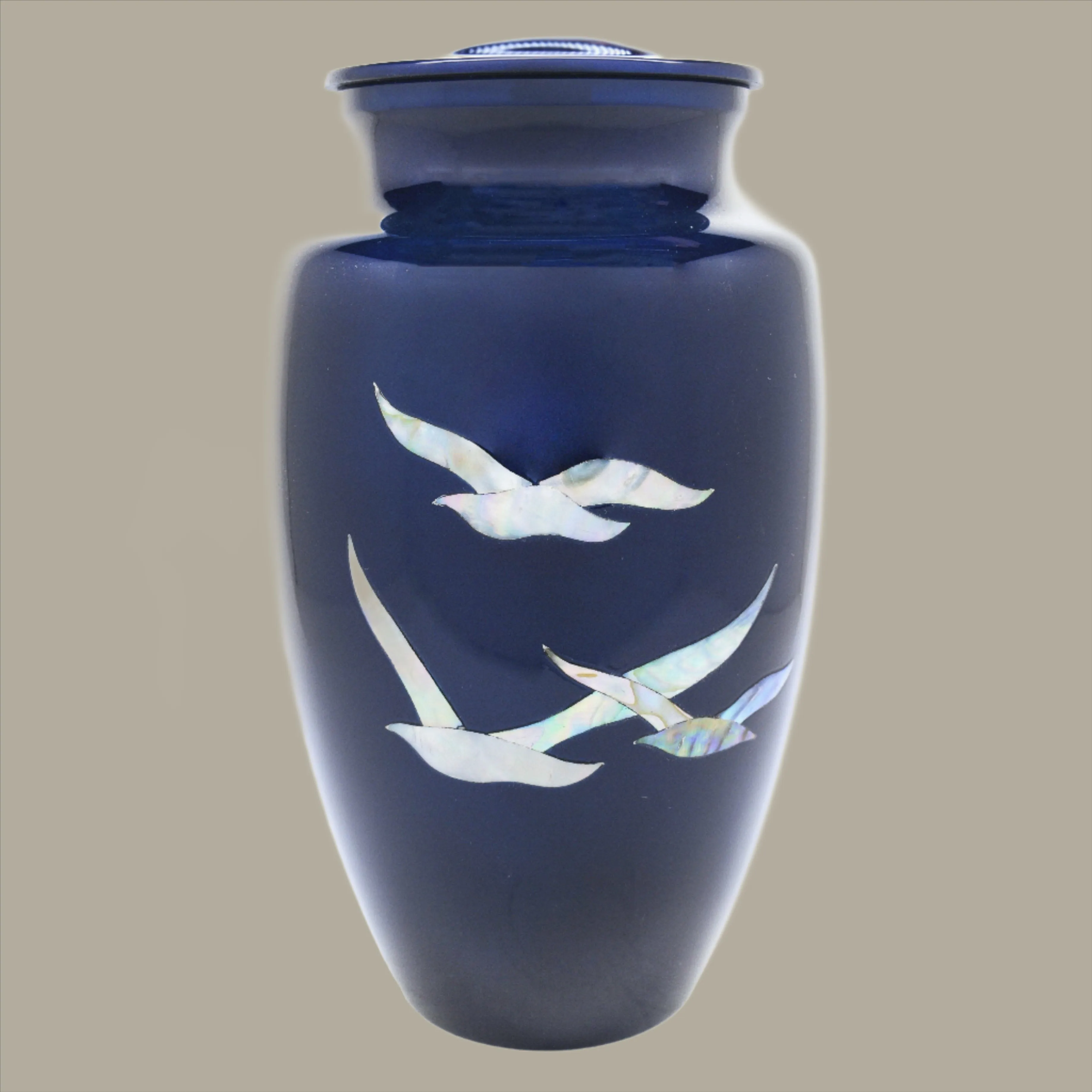Mother of Pearl Going Home Doves, Cremation Urn