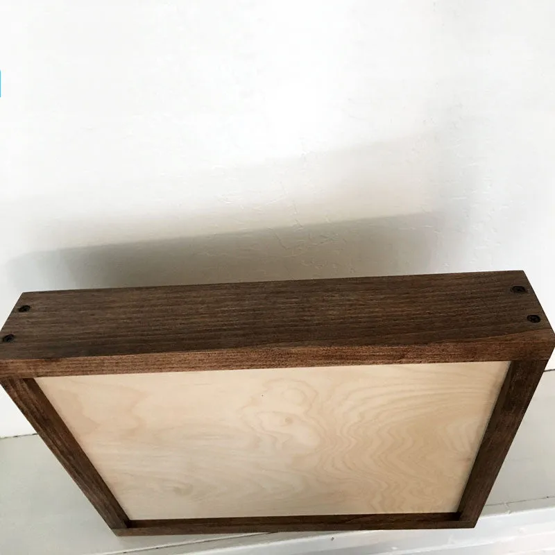 Motorcycle Wall Mounted Wood Cremation Urn Plaque