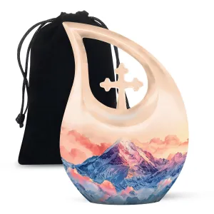 Mountains Urn: Honoring Memories with a Small, Personalized Urn