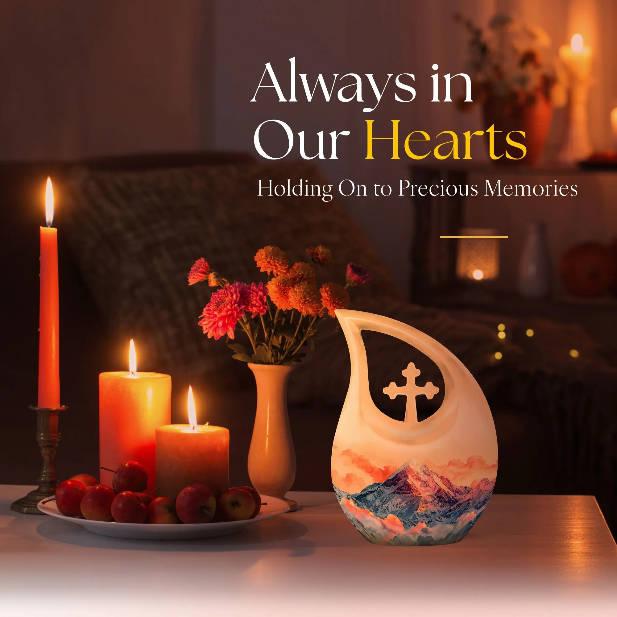 Mountains Urn: Honoring Memories with a Small, Personalized Urn