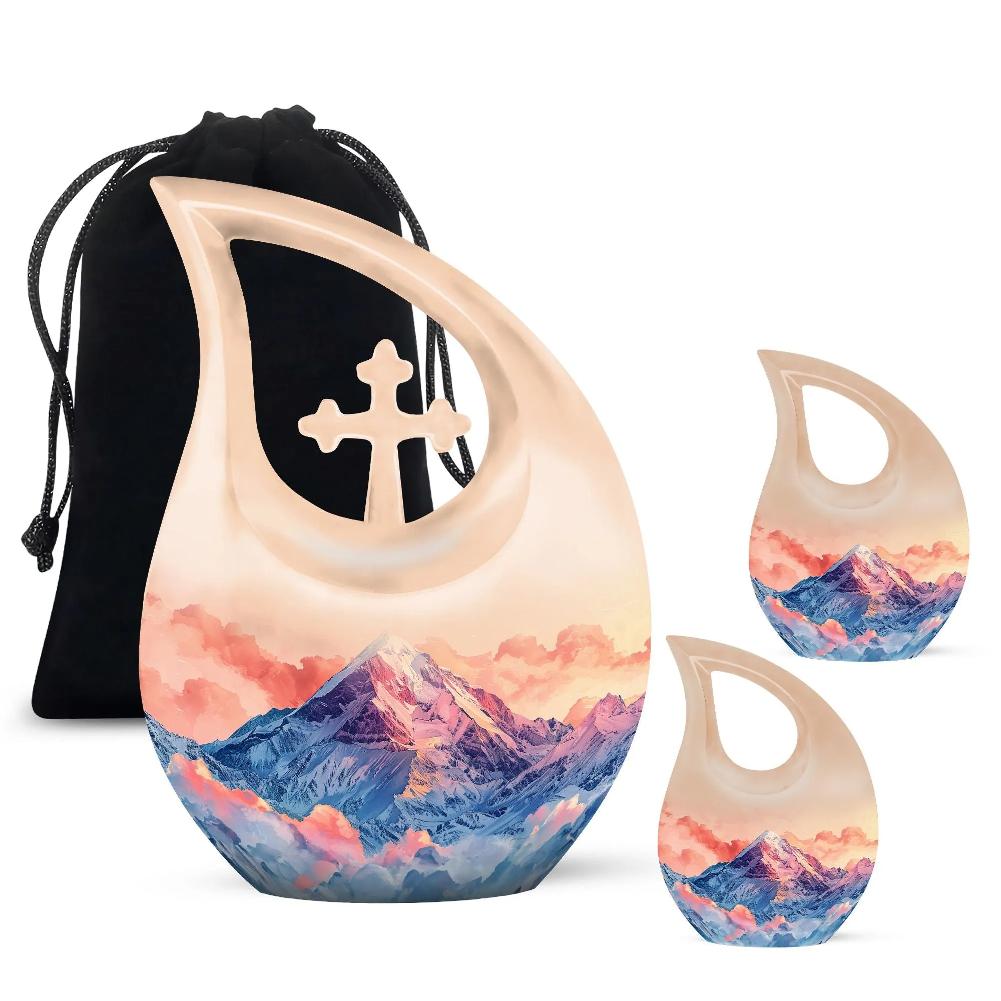 Mountains Urn: Honoring Memories with a Small, Personalized Urn