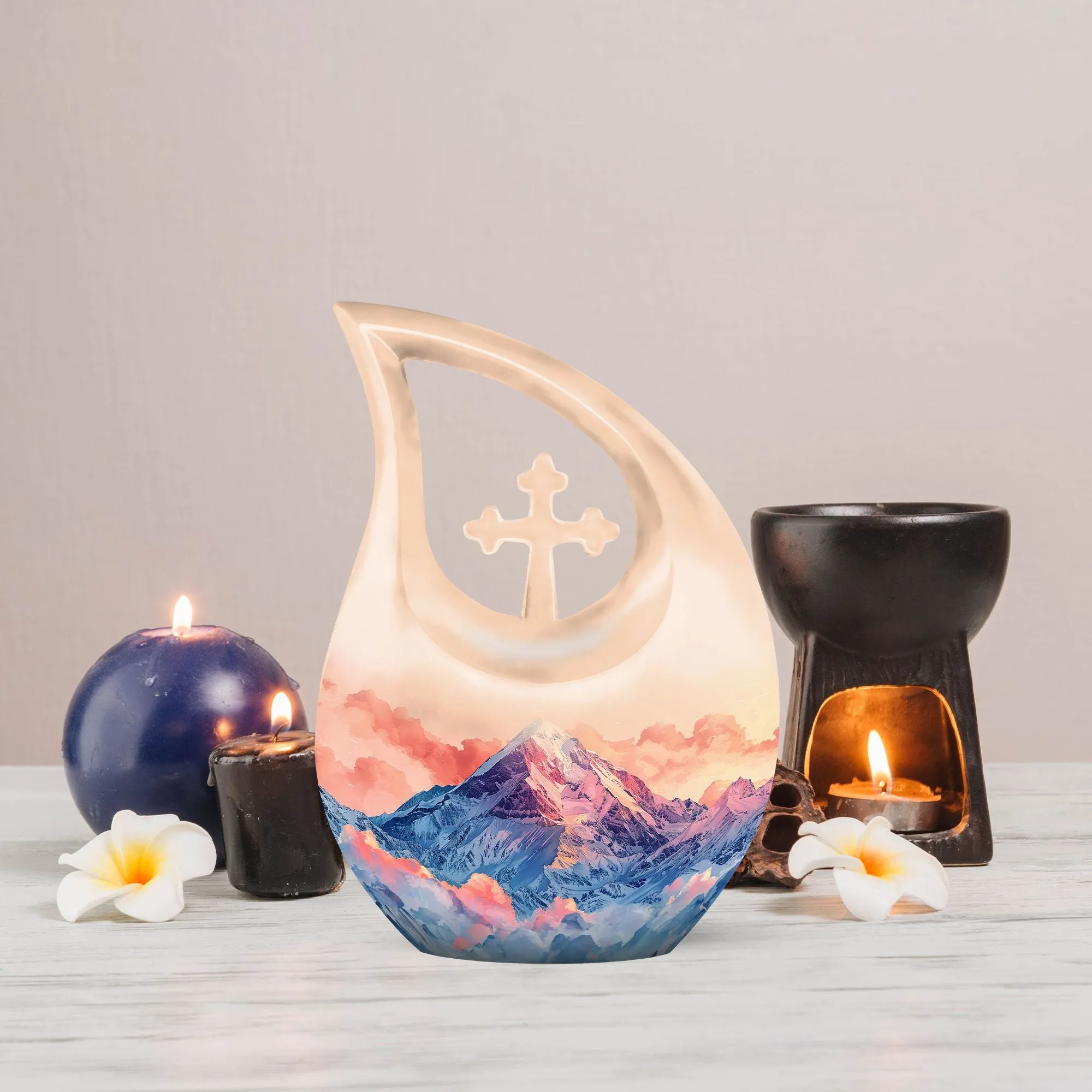 Mountains Urn: Honoring Memories with a Small, Personalized Urn