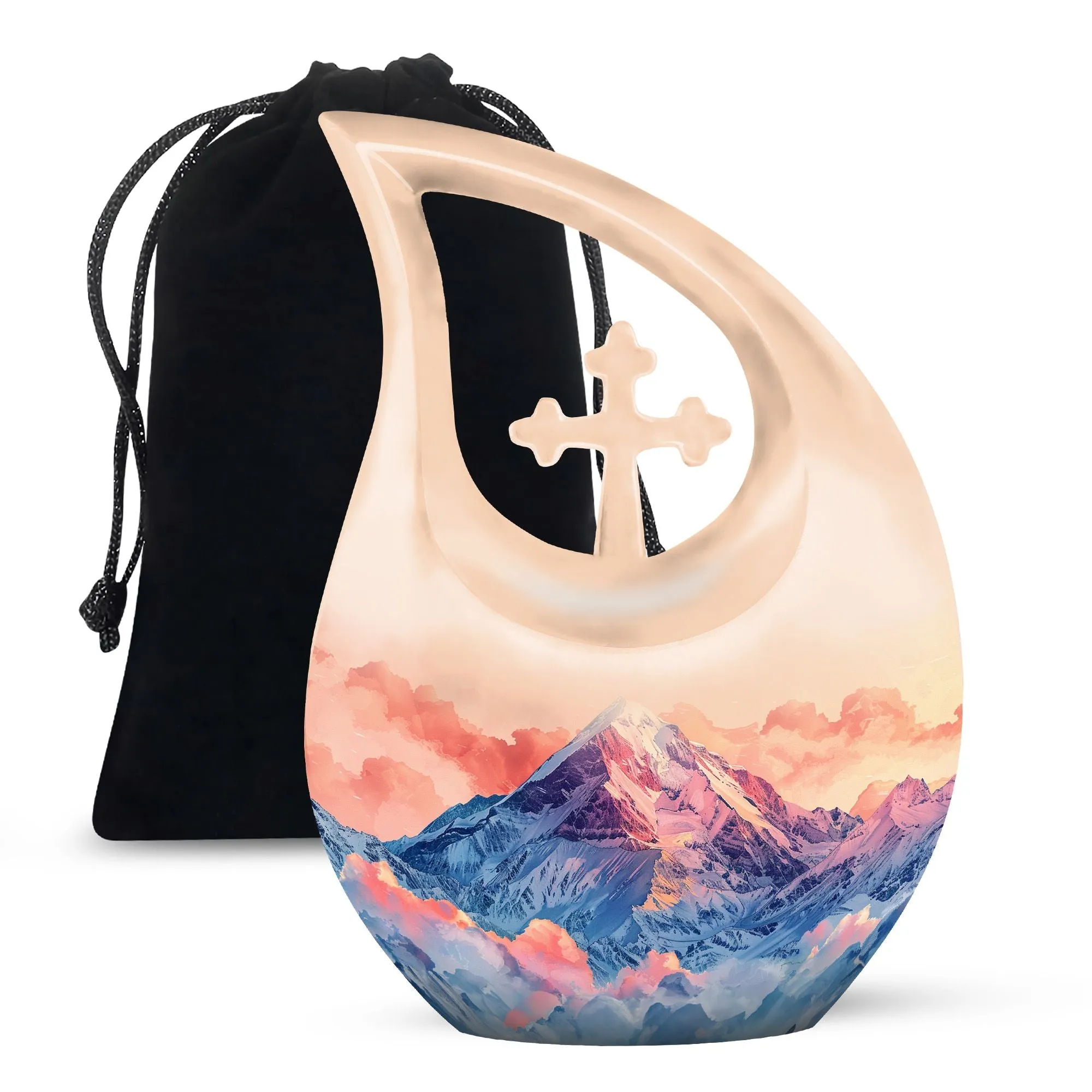 Mountains Urn: Honoring Memories with a Small, Personalized Urn