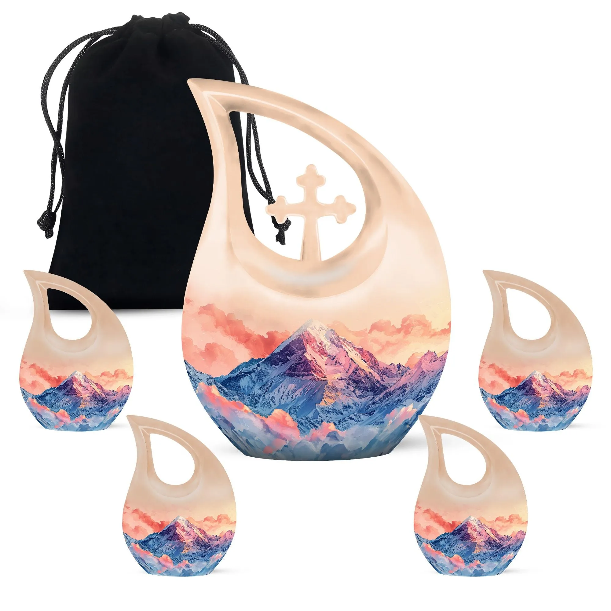 Mountains Urn: Honoring Memories with a Small, Personalized Urn