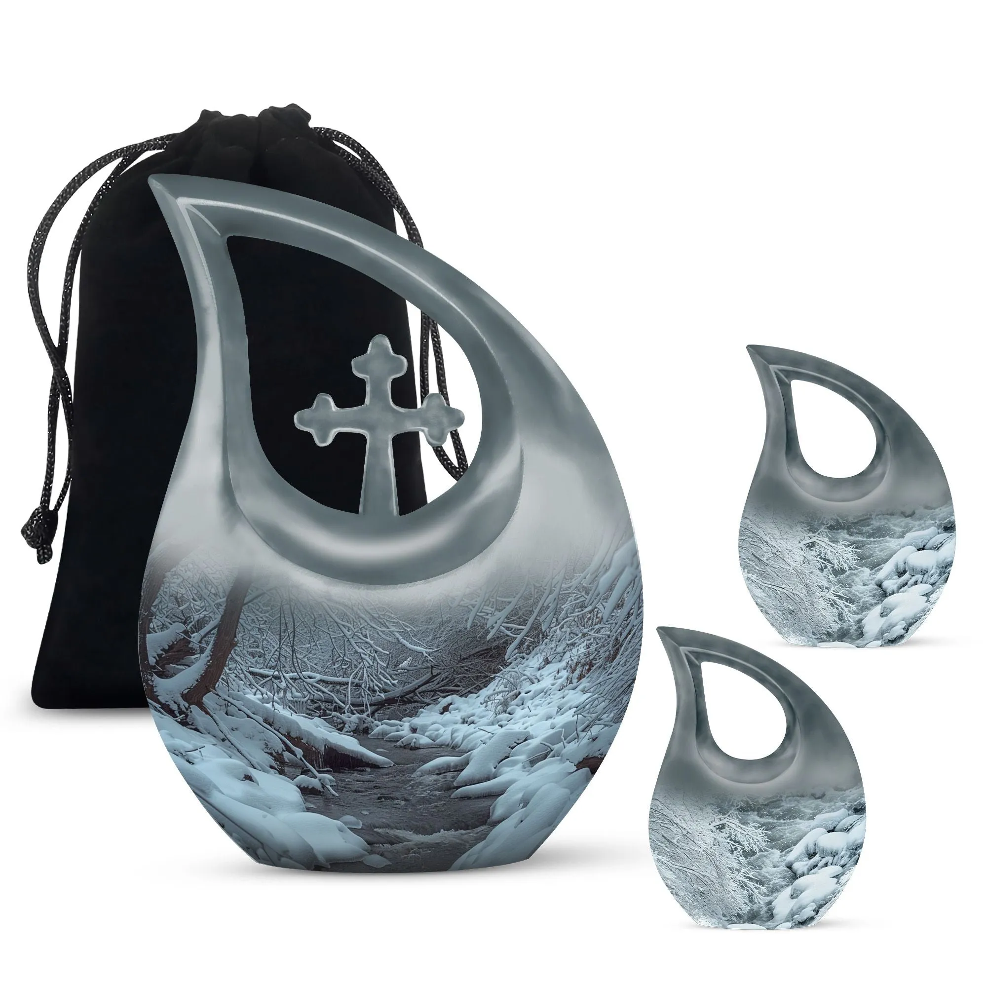 Mountains Urn: Unique Large Cremation Urn for Human Remains