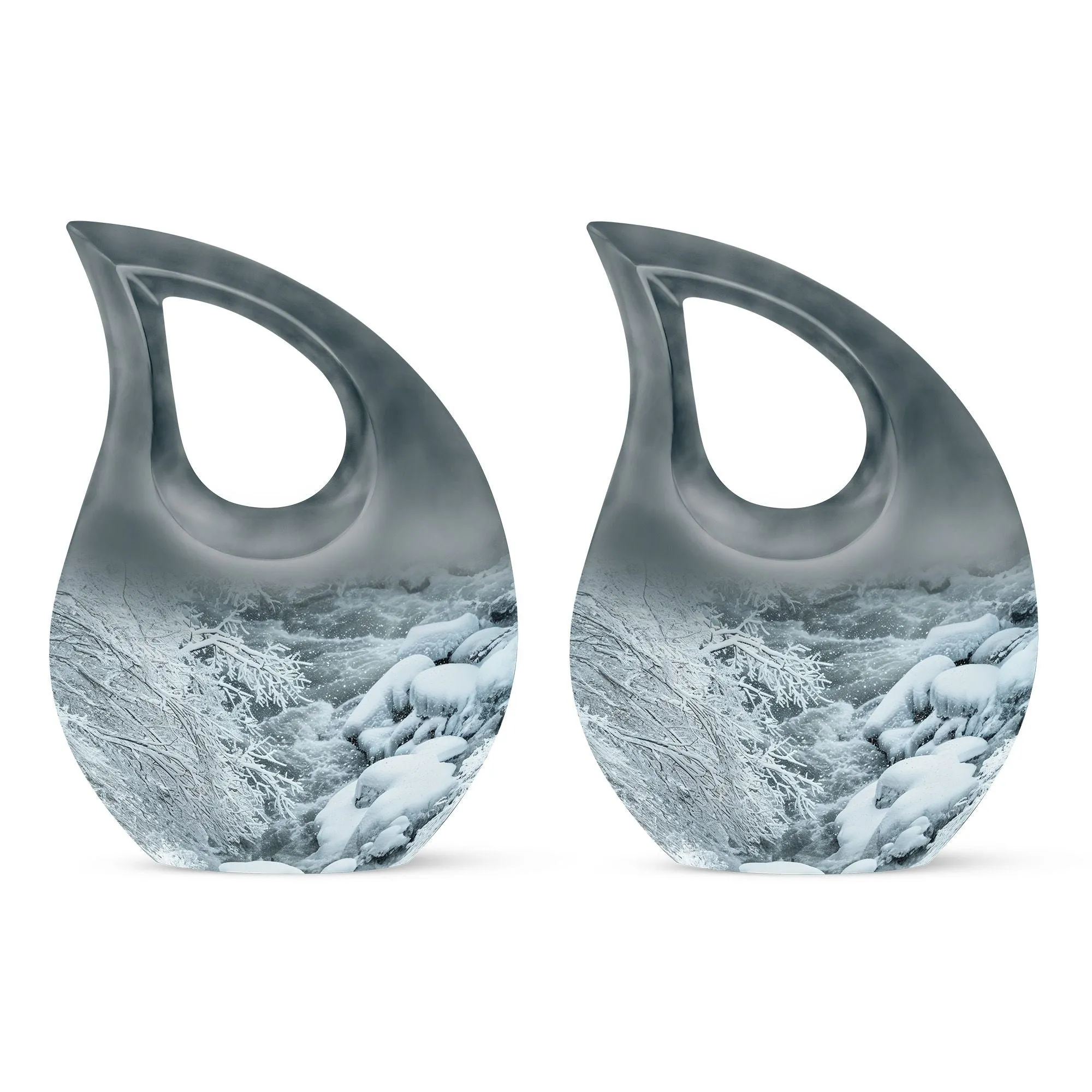 Mountains Urn: Unique Large Cremation Urn for Human Remains