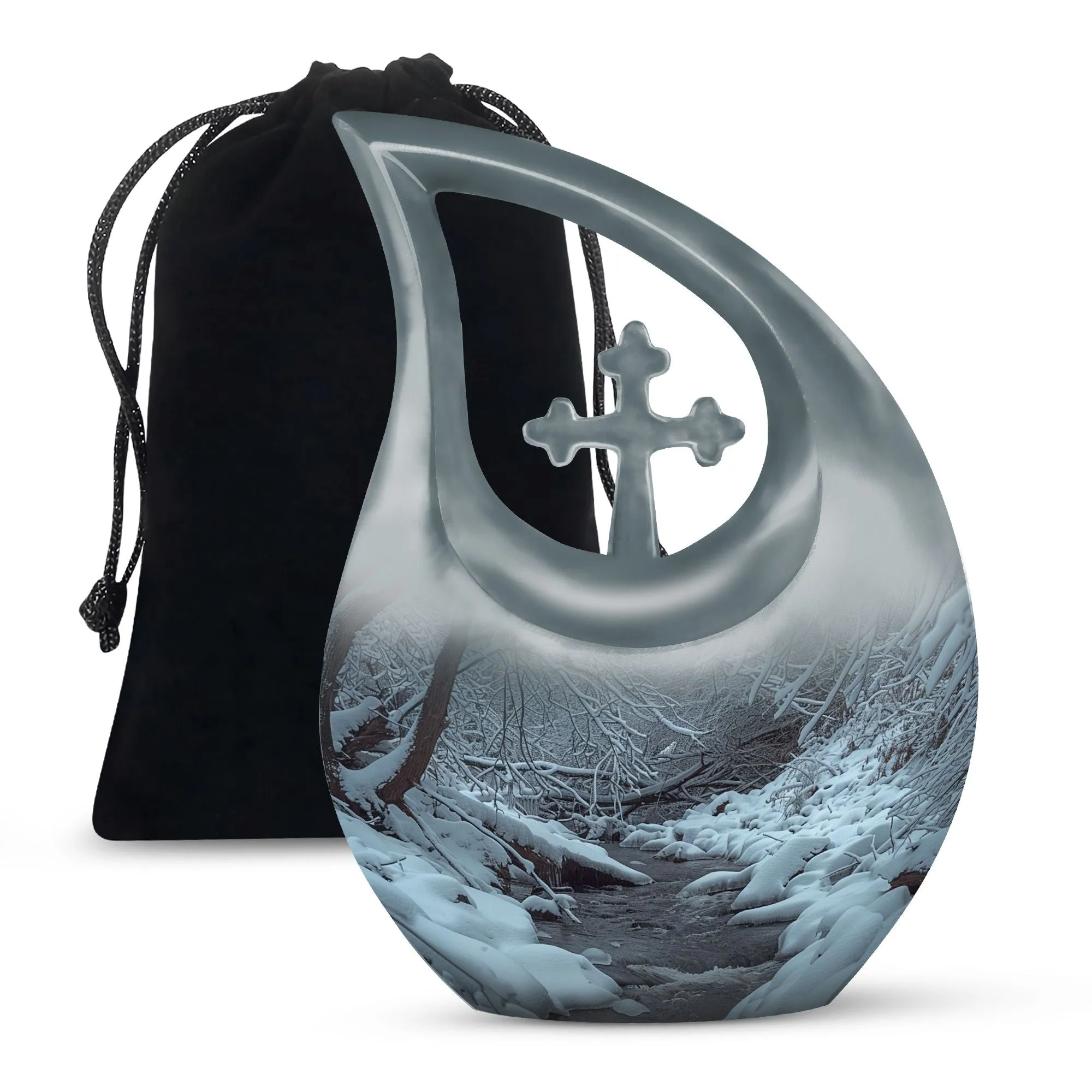 Mountains Urn: Unique Large Cremation Urn for Human Remains