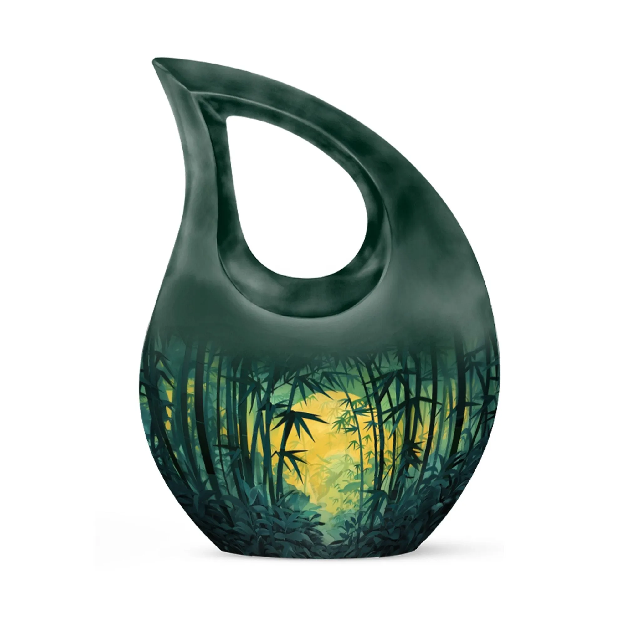 Mystical Bamboo Haven Personalized Memorial Urn