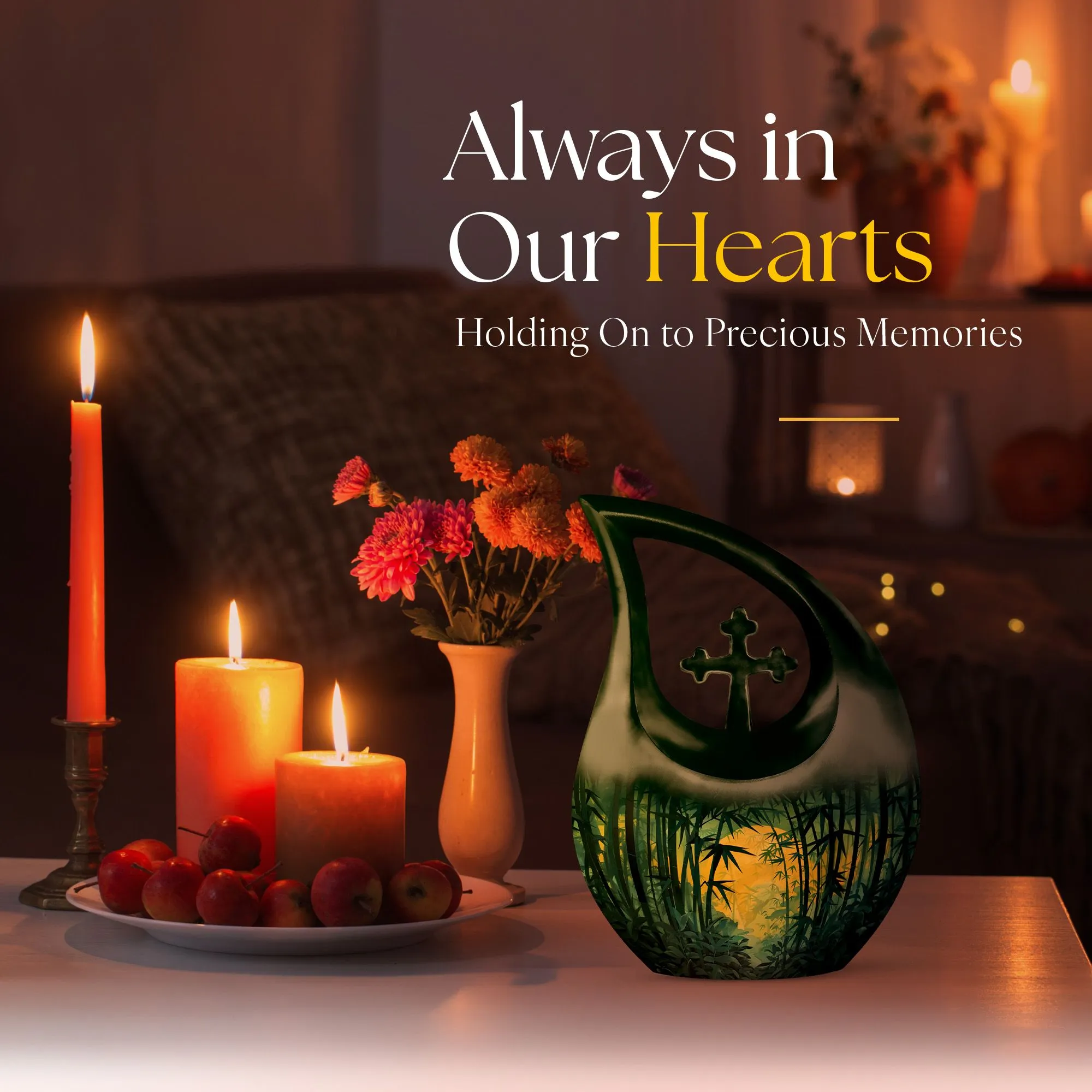 Mystical Bamboo Haven Personalized Memorial Urn