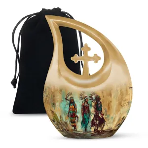 Native American Personalized Memorial Urn - Urn For Ashes