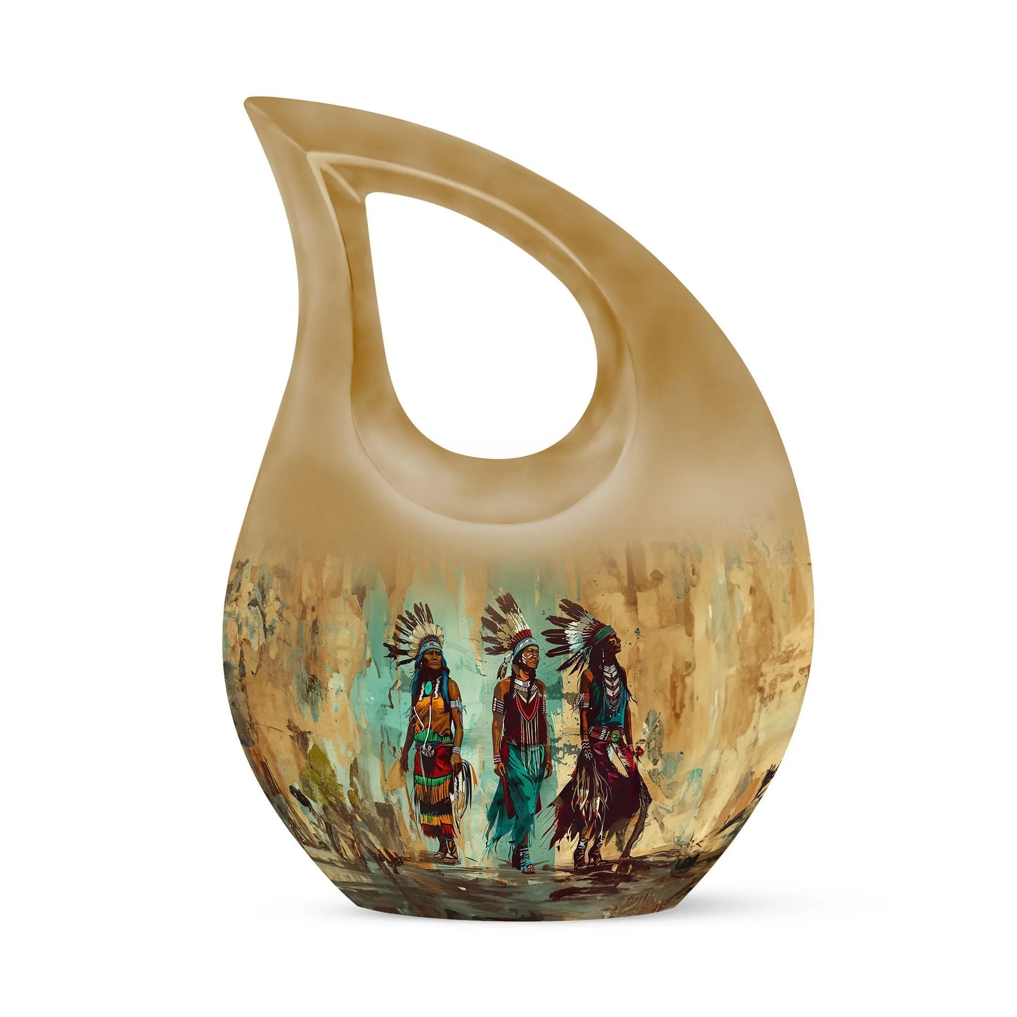 Native American Personalized Memorial Urn - Urn For Ashes