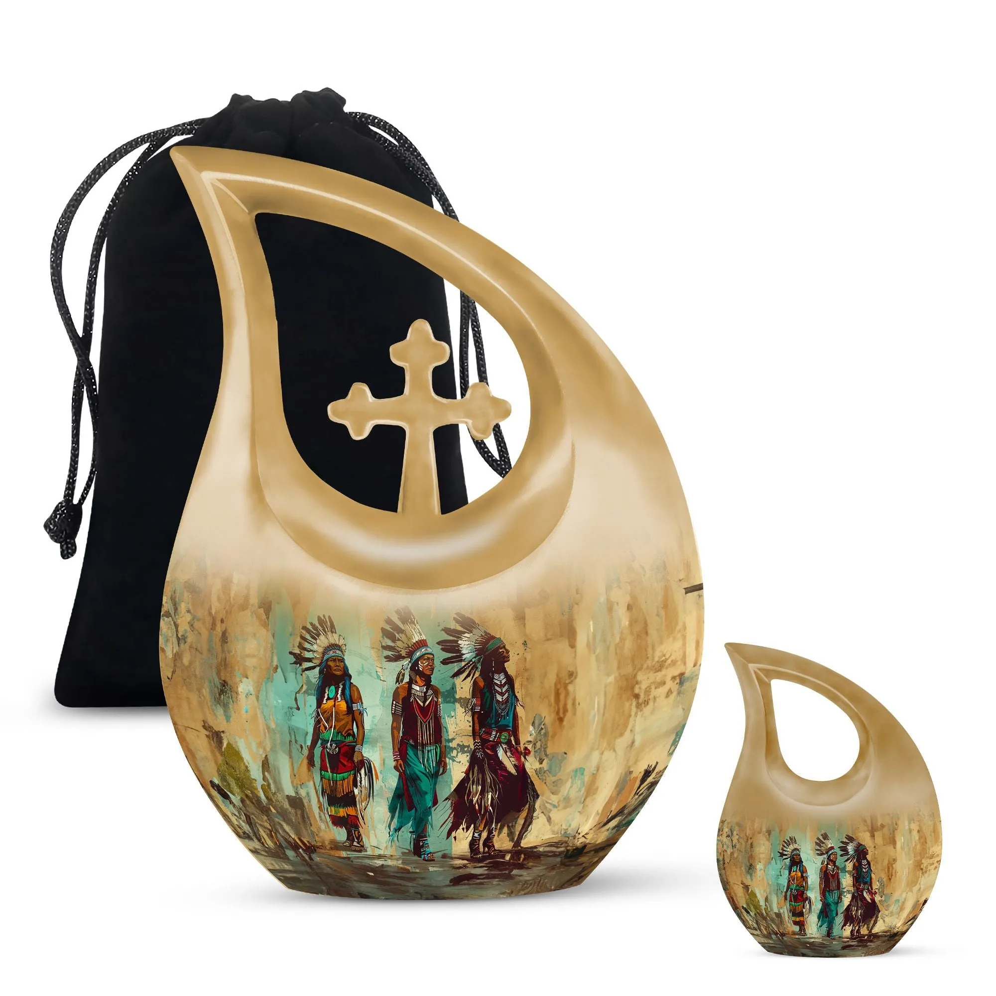 Native American Personalized Memorial Urn - Urn For Ashes